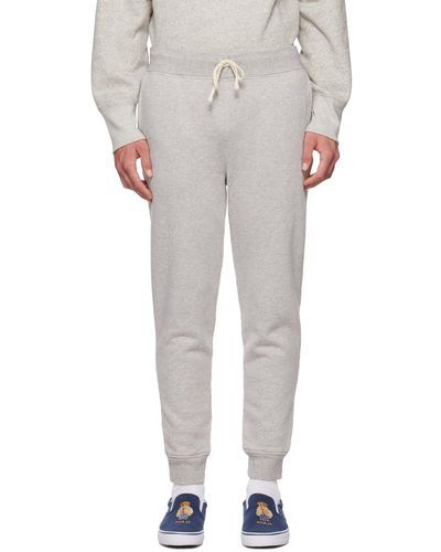 Polo Ralph Lauren Pantalon de détente gris à doublure - Blanc