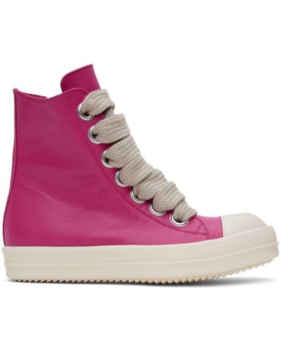 Rick Owens High Top Sneakers - Pink