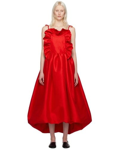 Kika Vargas Ssense Exclusive Ramya Maxi Dress - Red