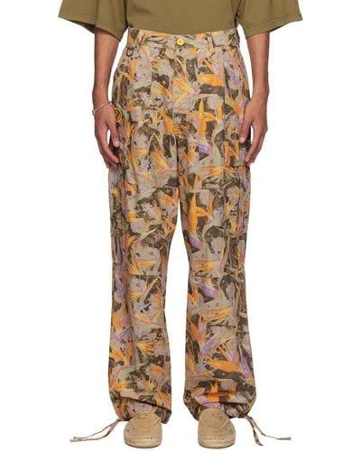 Drew House Printed Cargo Pants - Natural