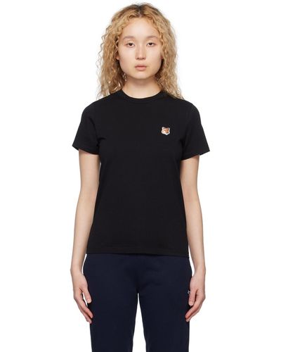 Maison Kitsuné フォックスヘッド Tシャツ - ブラック