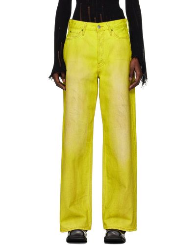 Acne Studios Loose-Fit Jeans - Yellow