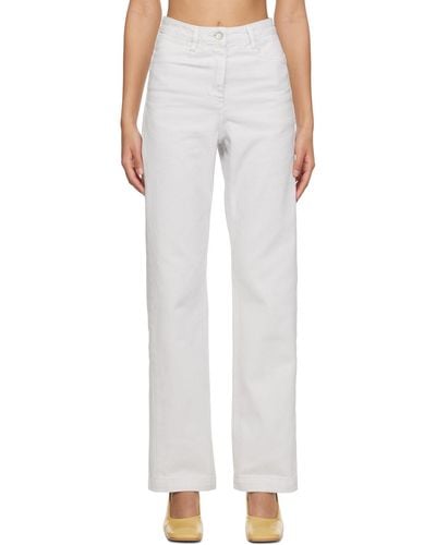 Low Classic Straight-leg Jeans - White