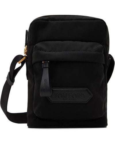 Tom Ford Zip Messenger Bag - Black