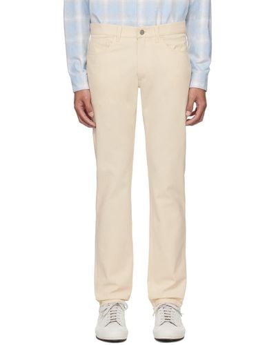 Theory Off-white Raffi Trousers - Natural