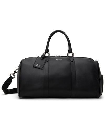 Polo Ralph Lauren Smooth Leather Duffle Bag - Black