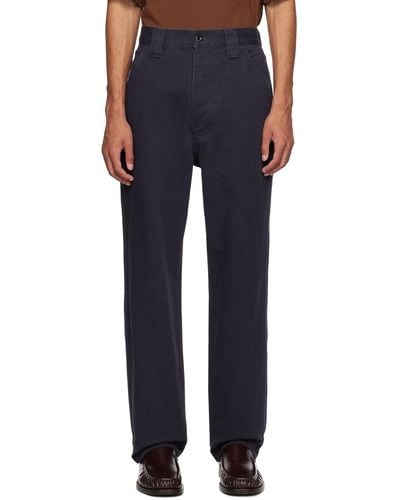 MHL by Margaret Howell Dropped Pocket Trousers - Blue