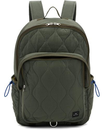 PS by Paul Smith Green Ripstop Backpack