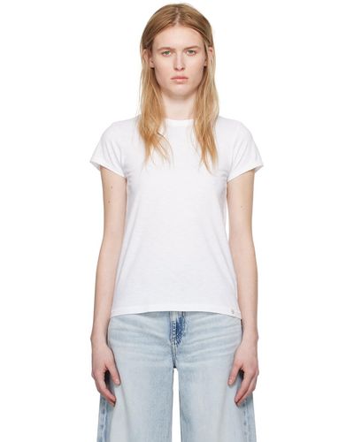 Rag & Bone Ragbone ホワイト The Slub Tシャツ - マルチカラー