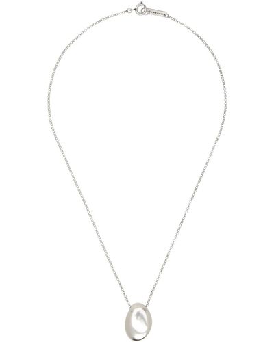 Isabel Marant Silver Perfect Day Man Necklace - White