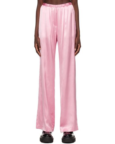 MSGM Pantalon de pyjama rose