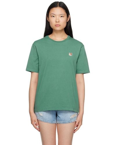 Maison Kitsuné Green Fox Head T-shirt