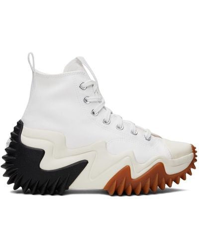 Converse Run Star Motion High-top Organic Cotton-canvas Sneakers - White