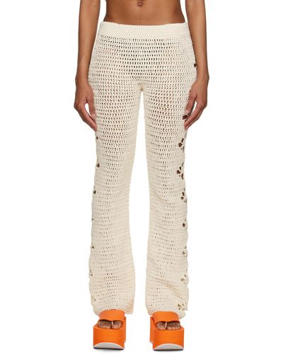 TACH Off- Nitocris Lounge Trousers - White