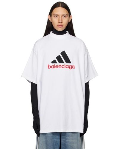 Balenciaga T-shirt édition adidas - Blanc