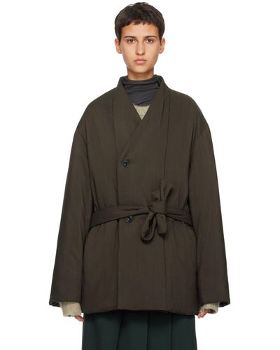 Lemaire Wadded Jacket - Brown