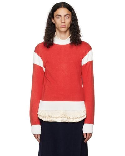 Molly Goddard Ethan Sweater - Red