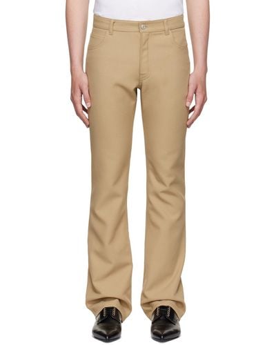 Courreges Recycled Polyester Trousers - Natural