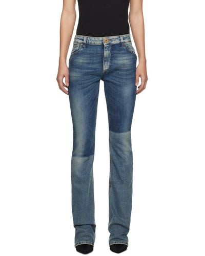 Balmain Western Bootcut Jeans - Blue