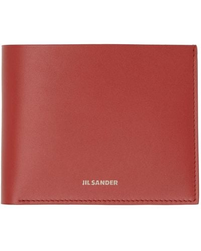 Jil Sander Red Pocket Wallet