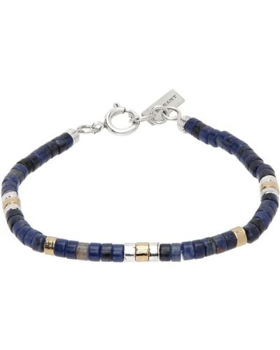 Isabel Marant Navy Beaded Bracelet - Blue