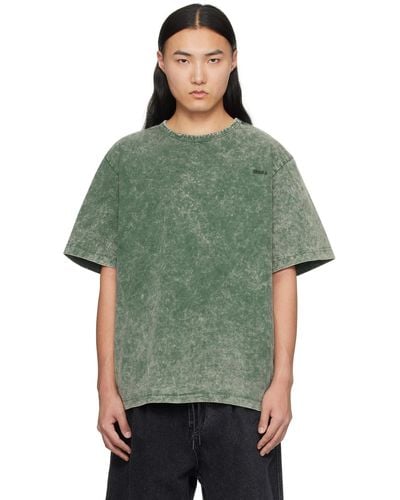 Juun.J Garment-dyed T-shirt - Green