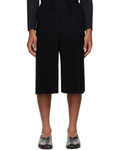 Homme Plissé Issey Miyake Homme Plissé Issey Miyake Black Tailored Pleats 2 Trousers