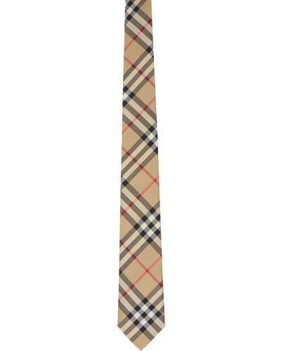 Burberry Cravate à carreaux vintage - Noir