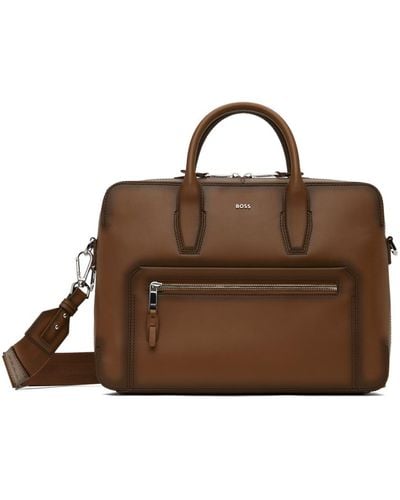 BOSS Document Briefcase - Brown