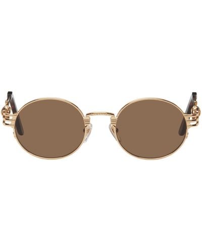 Jean Paul Gaultier Rose Gold 56-6106 Sunglasses - Black