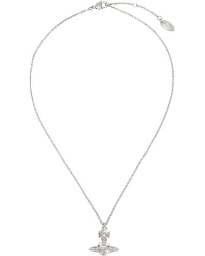 Vivienne Westwood Silver Pina Small Orb Pendant Necklace - Multicolour