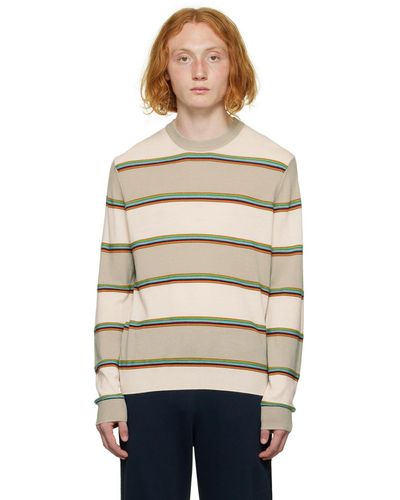 Paul Smith Off- Stripe Sweater - Multicolor