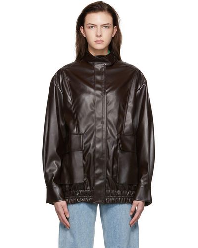 Low Classic Faux-leather Jacket - Black