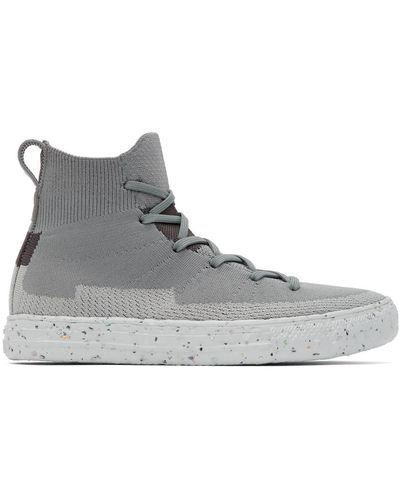 Converse グレー Chuck Taylor All Star Crater Knit ハイカット スニーカー メンズ