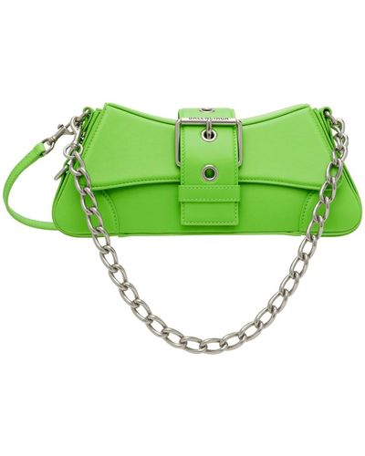 Balenciaga Lindsay Small Leather Shoulder Bag - Green
