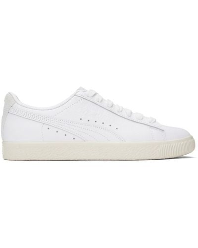 PUMA Baskets clyde premium blanches - Noir