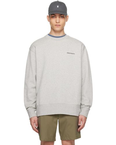 Norse Projects Pull molletonné arne gris