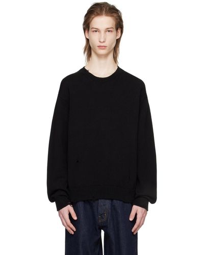 RE/DONE Thrashed Sweater - Black