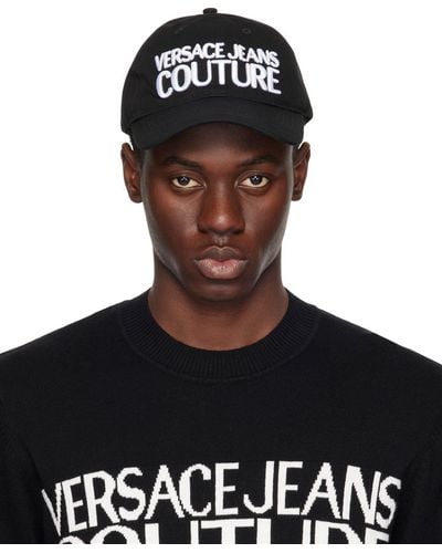 Versace Jeans Couture ロゴ ベースボールキャップ - ブラック