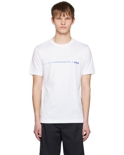 BOSS T-shirt blanc édition porsche