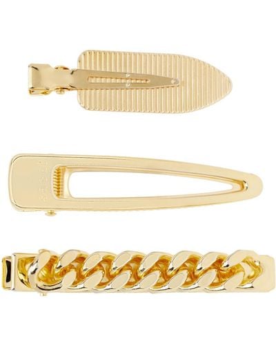 Sacai Gold Hair Clip Set - Metallic