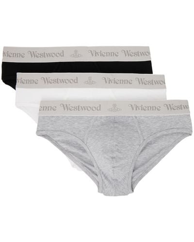 Vivienne Westwood マルチカラー ブリーフ 3枚セット - ホワイト