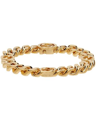Gucci Gold Interlocking G Bracelet - Metallic