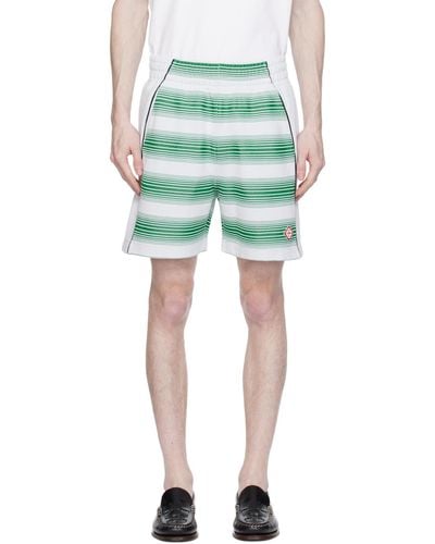 Casablancabrand Gradient Stripe Shorts - Green