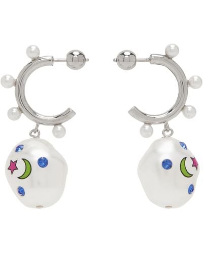 Safsafu Jelly Galaxy Earrings - White