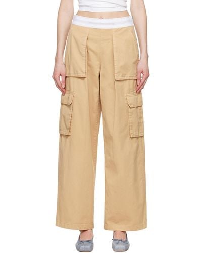 Alexander Wang Cargo Rave Trousers - Natural