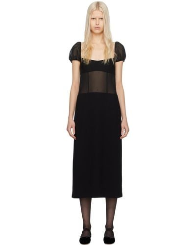 Sandy Liang Venus Maxi Dress - Black