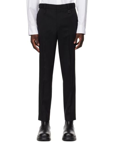 WOOYOUNGMI Black Tapered Trousers