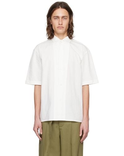 Rohe Off- Camp Collar Shirt - White