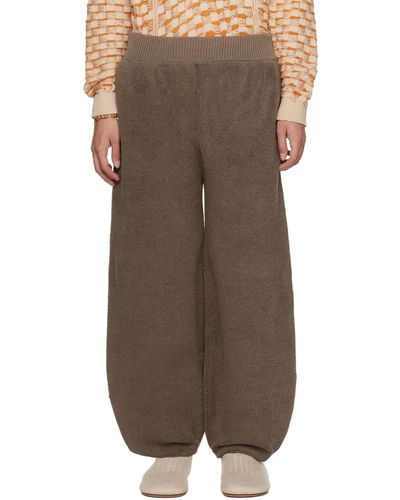 Isa Boulder Pantalon de survêtement brun exclusif à ssense - Marron